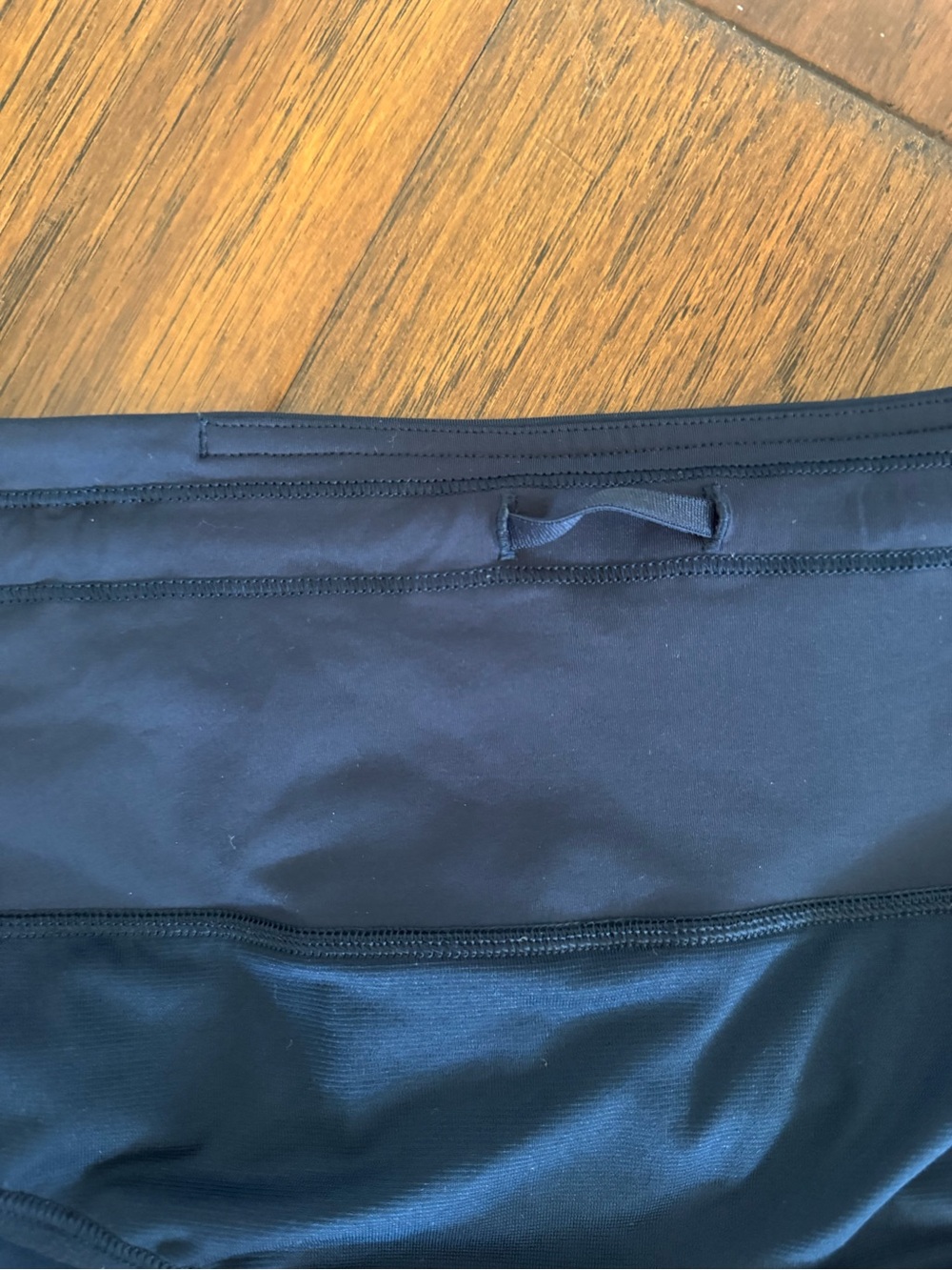 lululemon athletica Navy speed up shorts, original fit, 4” in size 12. - Picture 6 of 13